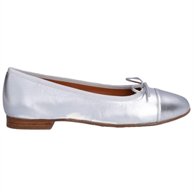  Billi Bi A6021 Ballerina Sko, Silver Nappa